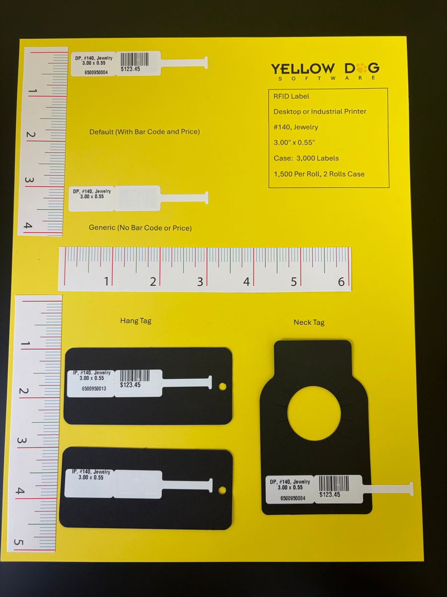 RFID Label (Jewelry) 140-Z – Yellow Dog Software